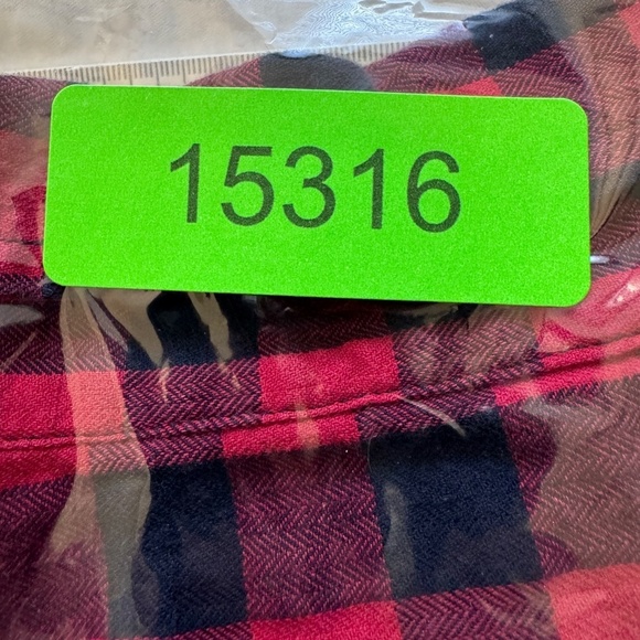 Banana Republic Men's Red/Black Check Untucked Slim Fit Button Up‎ Shirt Medium - Picture 13 of 13